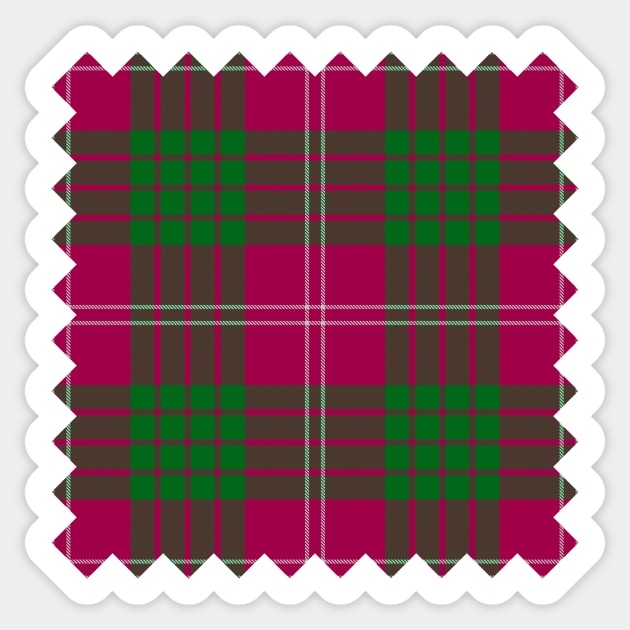 Clan Crawford Tartan Sticker by sifis